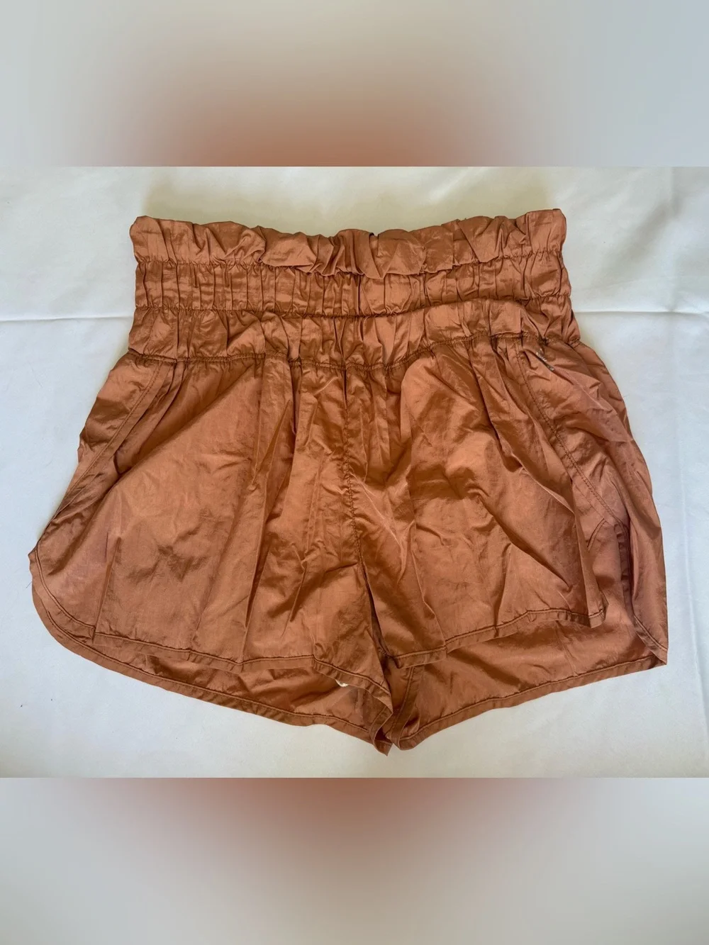 Free People Movement The Way Home Shorts in Rust Orange Size Large - Picture 2 of 11